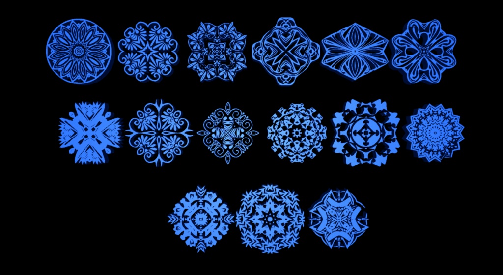 全84種 模様系3Dモデル & テクスチャ