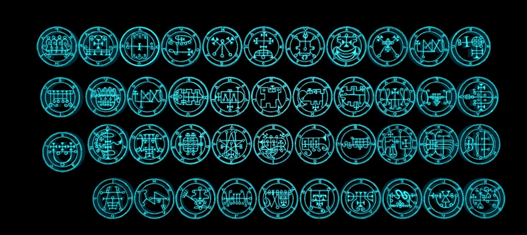 (更新:20/1/23) 126種 ソロモンの鍵 3Dモデル&テクスチャ3