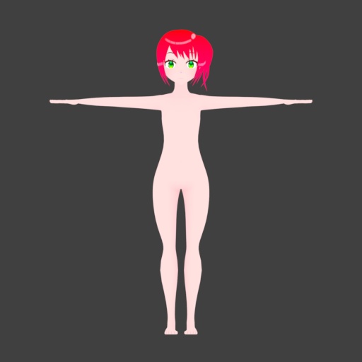 VRChat想定オリジナル3Dモデル "スプラ”