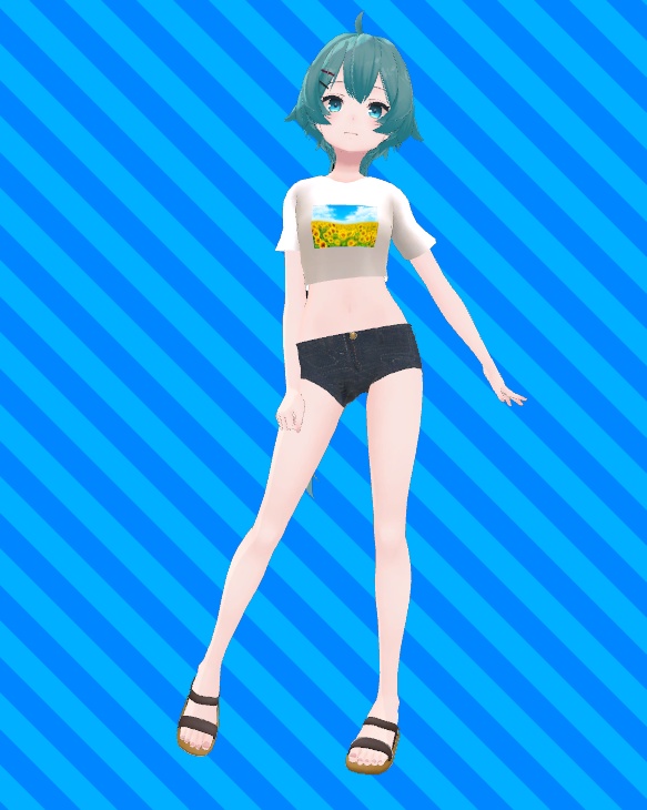 薄荷ちゃん衣装 シンプル夏服1