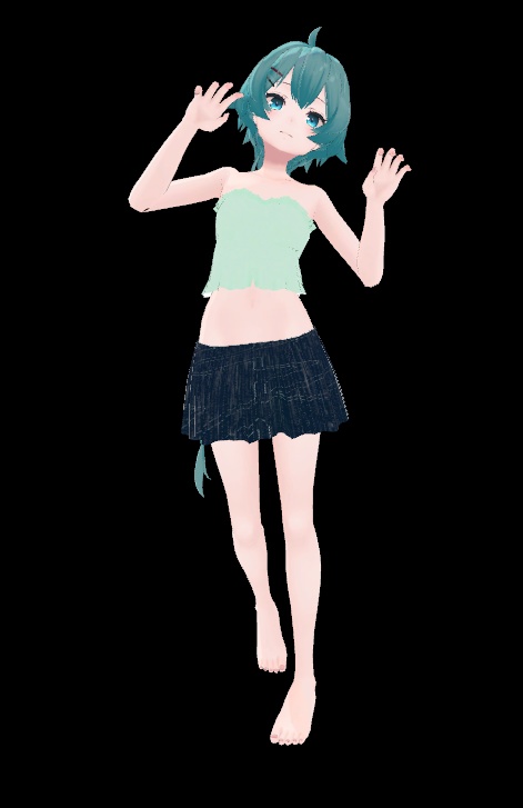 薄荷ちゃん衣装 夏服2 (水着+普段着)