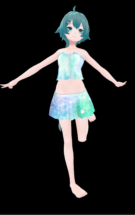 薄荷ちゃん衣装 夏服2 (水着+普段着)