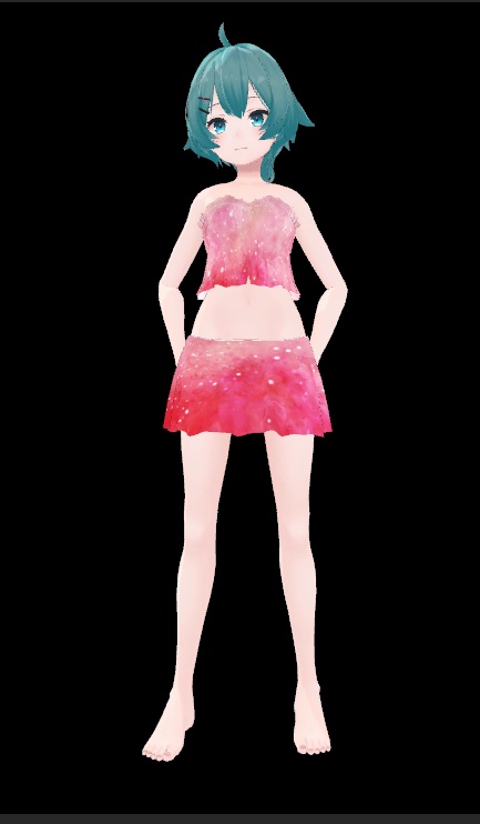 薄荷ちゃん衣装 夏服2 (水着+普段着)