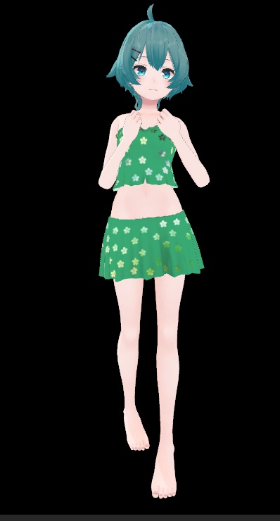 薄荷ちゃん衣装 夏服2 (水着+普段着)