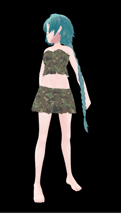 薄荷ちゃん衣装 夏服2 (水着+普段着)