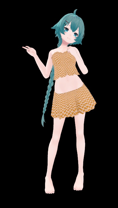 薄荷ちゃん衣装 夏服2 (水着+普段着)