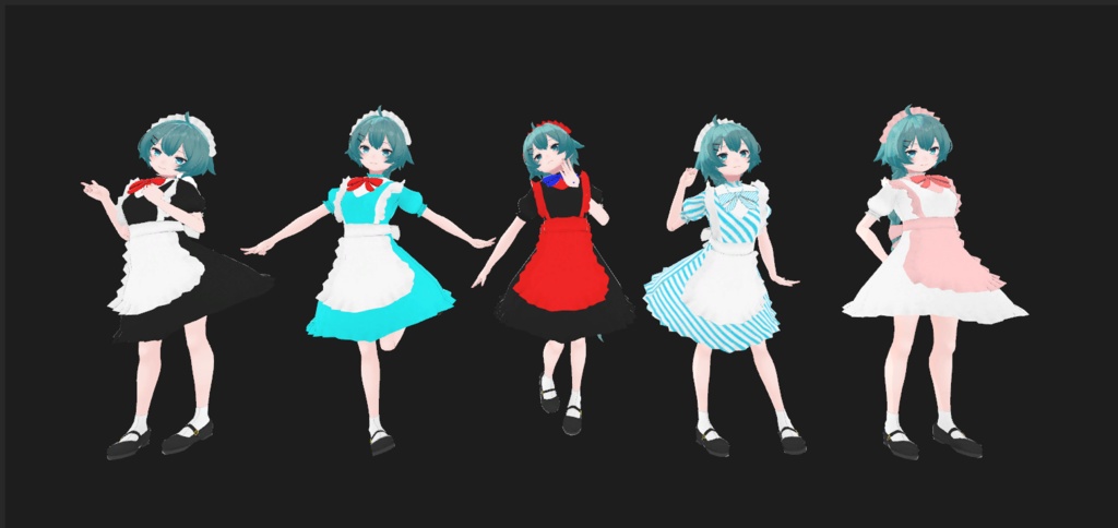 v1.1 薄荷ちゃん用 メイド服1