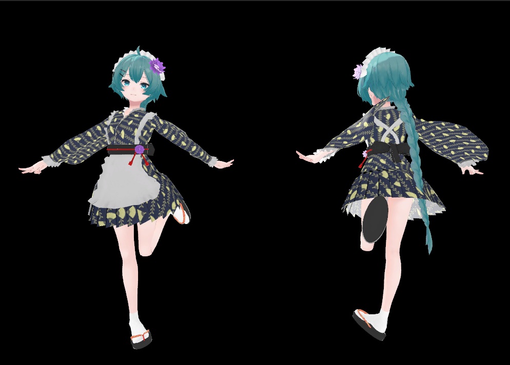 薄荷ちゃん用 メイド服4 和風