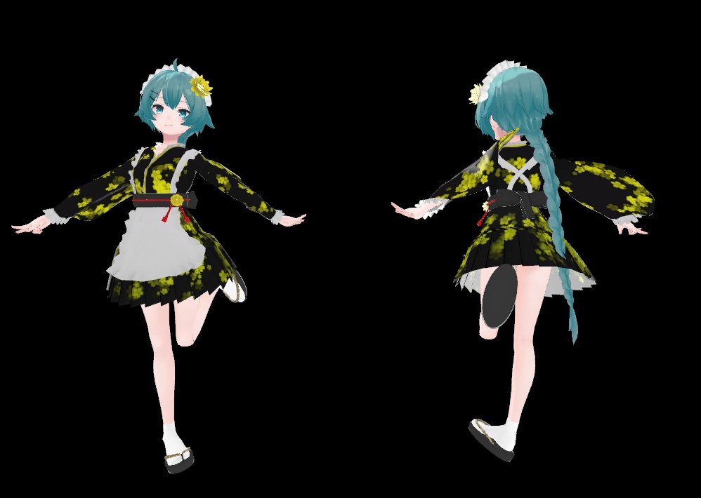 薄荷ちゃん用 メイド服4 和風