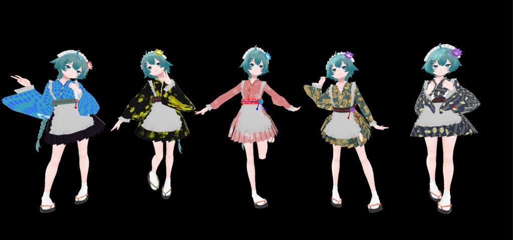 薄荷ちゃん用 メイド服4 和風