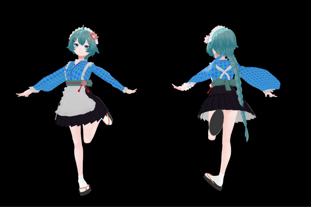 薄荷ちゃん用 メイド服4 和風