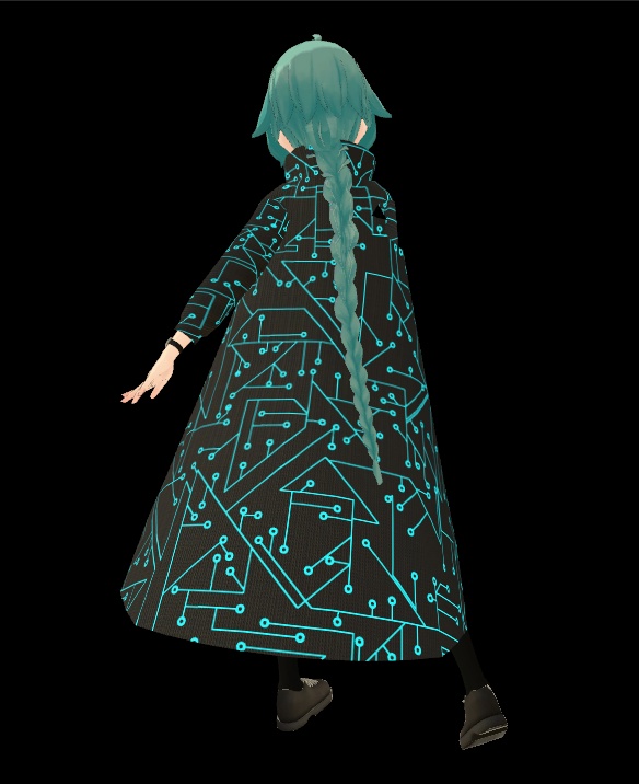 薄荷ちゃん用 サイバーパンク風衣装1