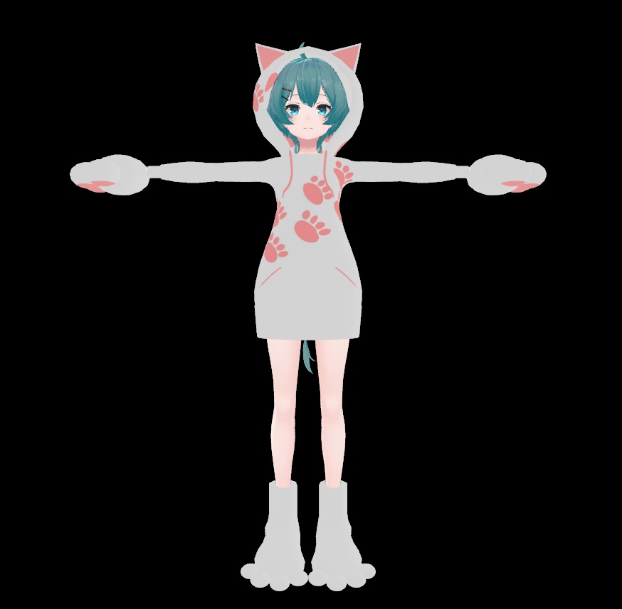 薄荷ちゃん用 猫パーカー