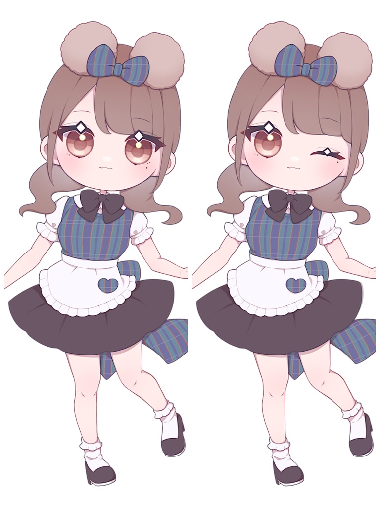 えりくまステッカー2枚セット