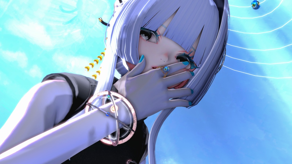 【汎用】Celestial System Set - 惑星9種を選べる腕輪・指輪と、掴めるヘイロー