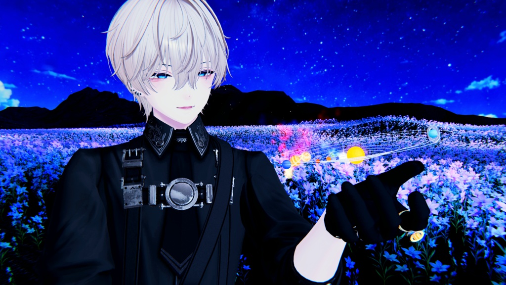 【汎用】Celestial System Set - 惑星9種を選べる腕輪・指輪と、掴めるヘイロー