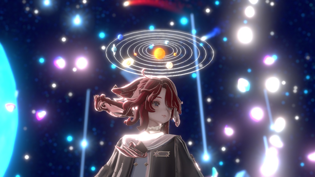 【3連休セール中】【汎用】Celestial System Set - 惑星9種を選べる腕輪・指輪と、掴めるヘイロー
