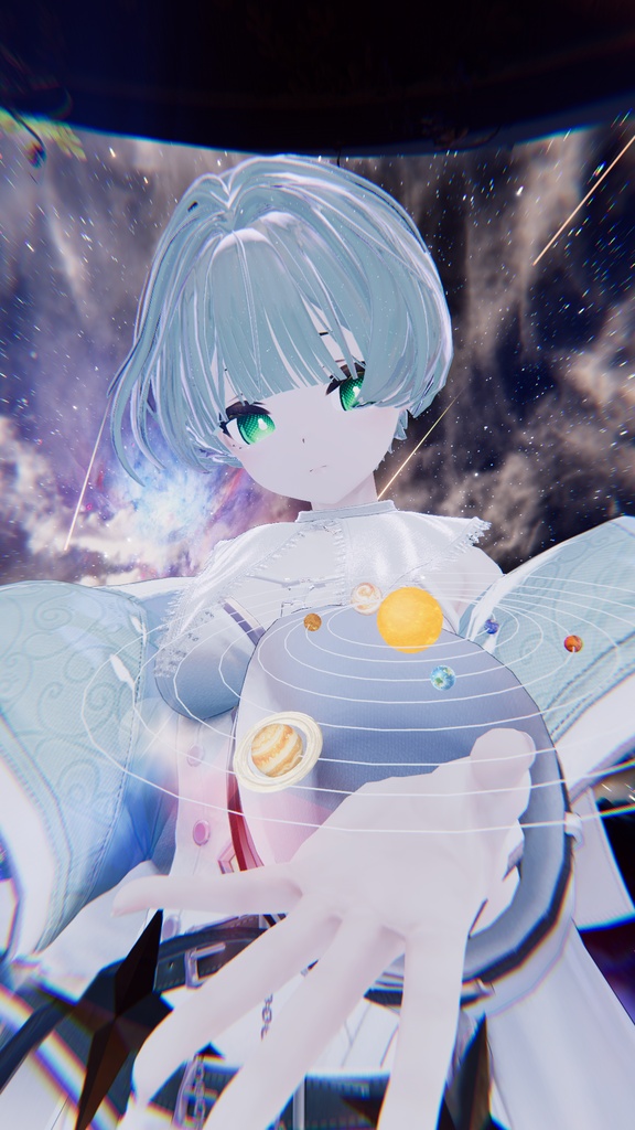【汎用】Celestial System Set - 惑星9種を選べる腕輪・指輪と、掴めるヘイロー