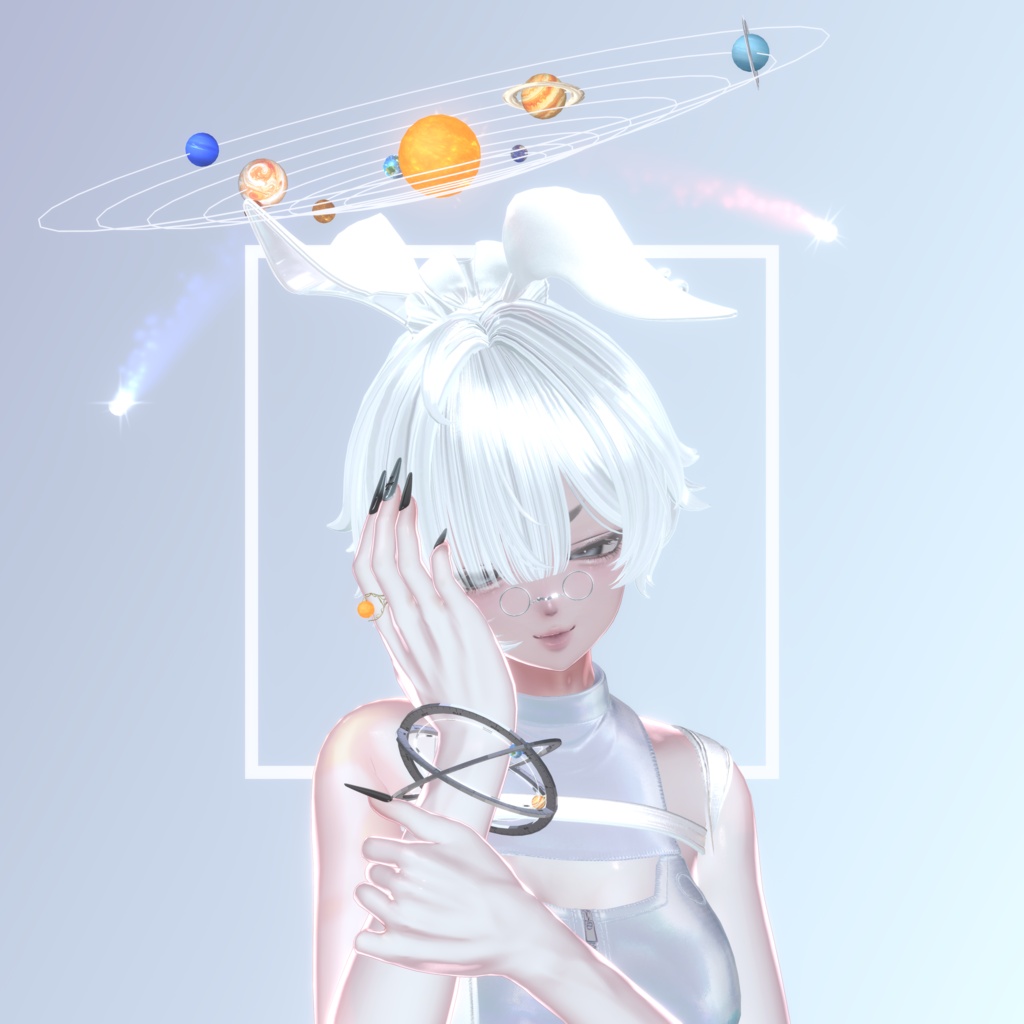 【汎用】Celestial System Set - 惑星9種を選べる腕輪・指輪と、掴めるヘイロー