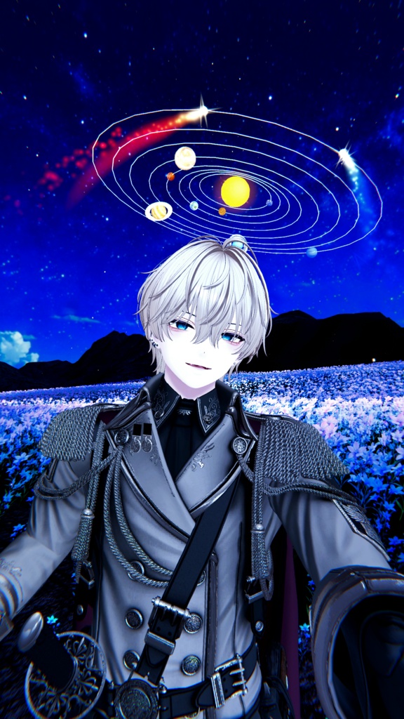 【汎用】Celestial System Set - 惑星9種を選べる腕輪・指輪と、掴めるヘイロー