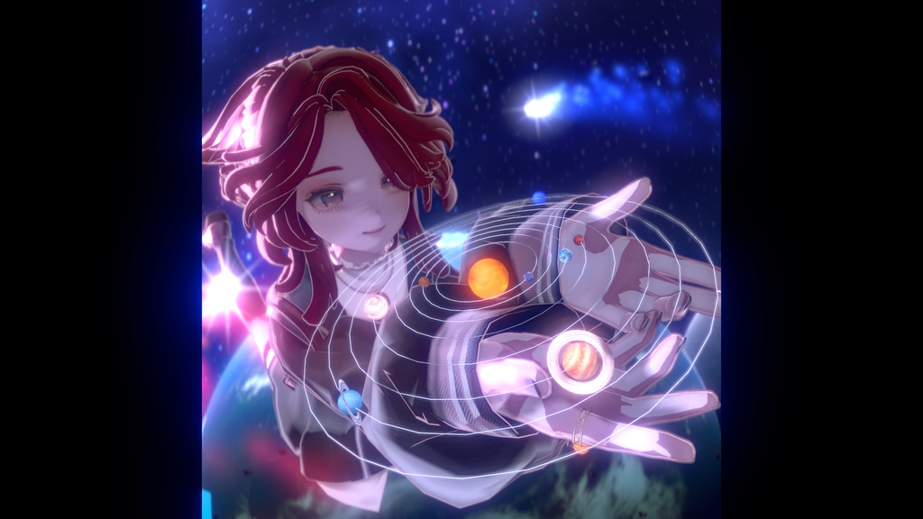 【3連休セール中】【汎用】Celestial System Set - 惑星9種を選べる腕輪・指輪と、掴めるヘイロー