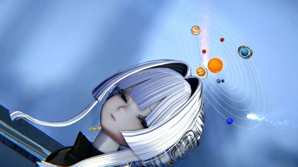 【汎用】Celestial System Set - 惑星9種を選べる腕輪・指輪と、掴めるヘイロー