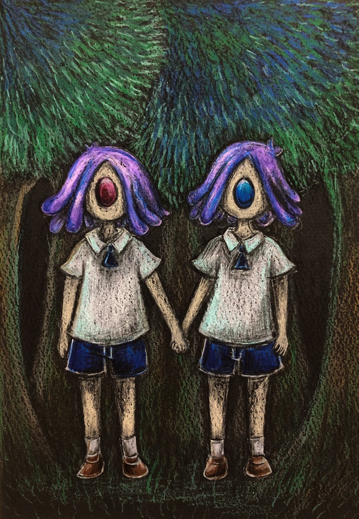 ドローイング「森の双子I」