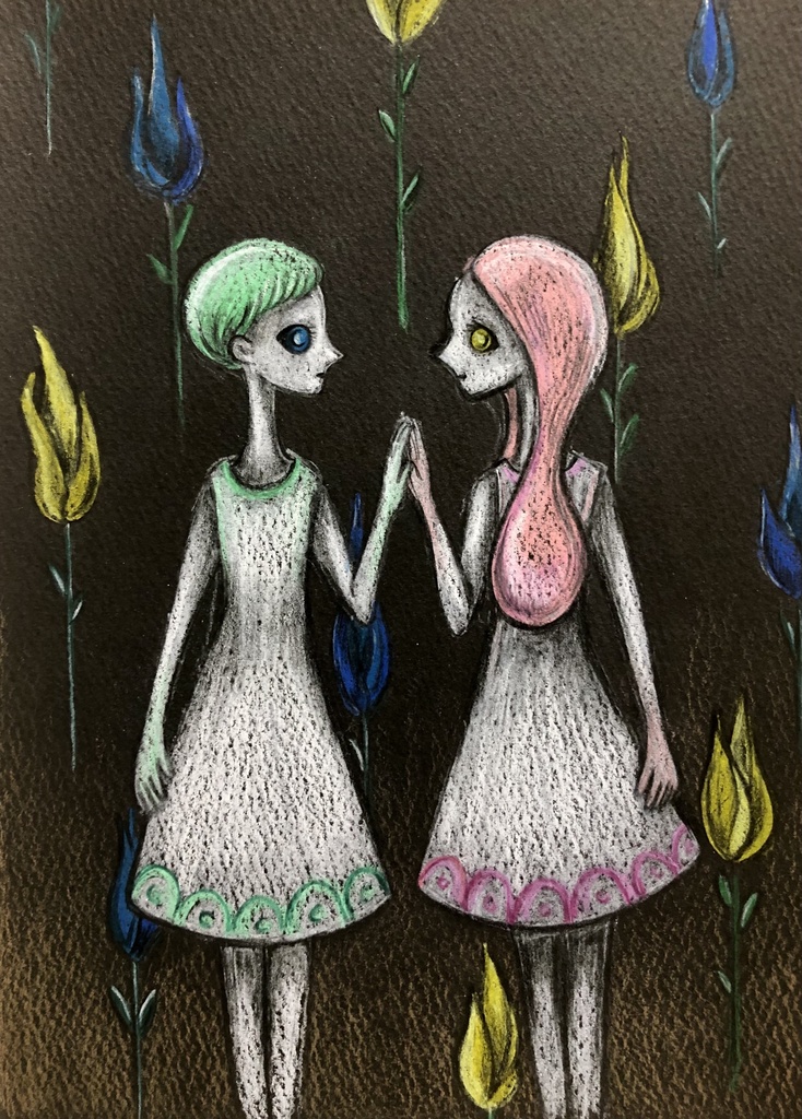 ユリーカと恋人(ドローイング)