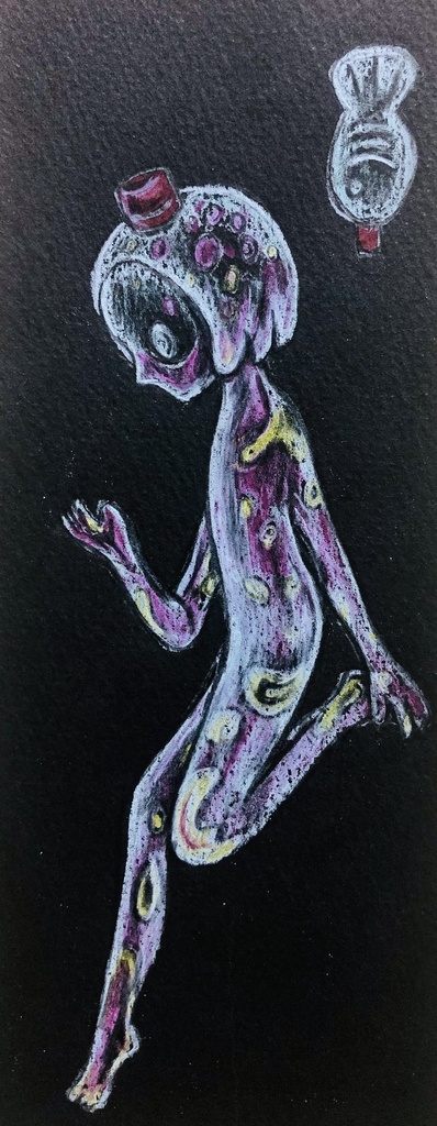 容器の子ども（ドローイング）