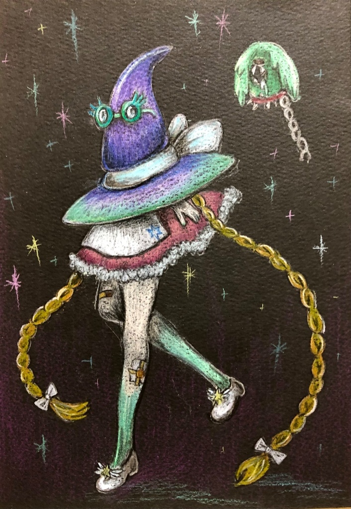 何もない女の子（ドローイング）