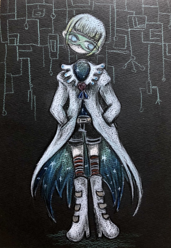 お城の科学者（ドローイング）