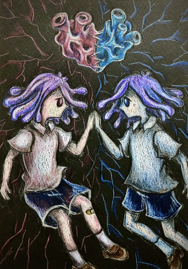 魂は2こ心臓は1こ