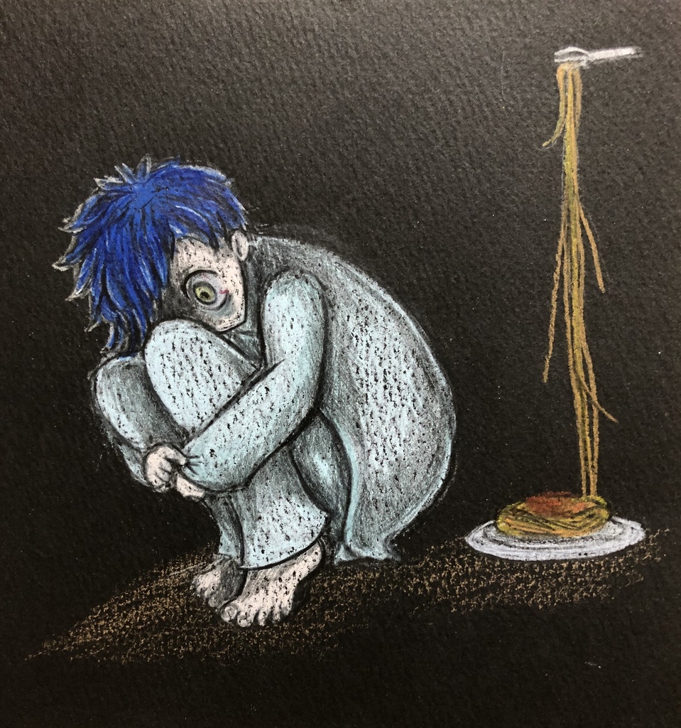 食べたくない（ドローイング）