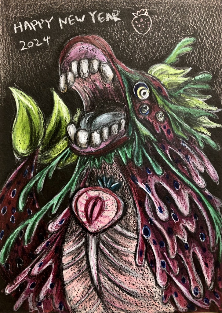 いちごドラゴン（ドローイング）値下げしました