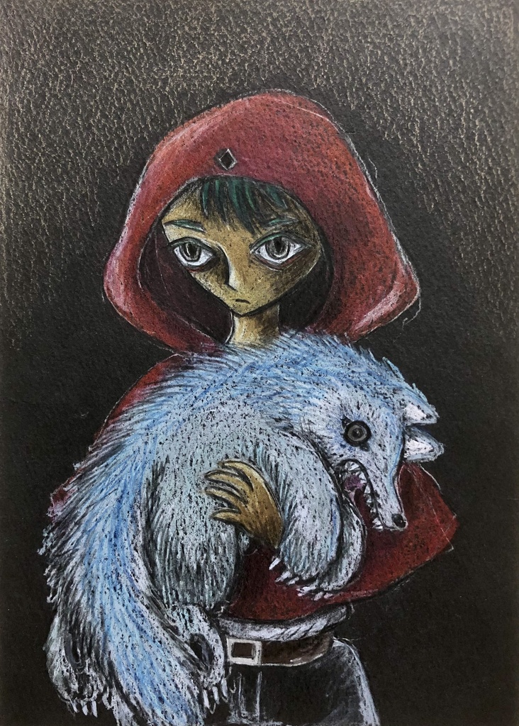 野生の目（ドローイング）