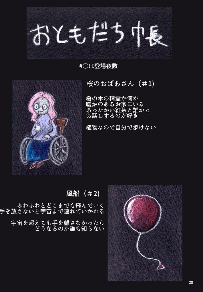 死とキャンディひみつブック(ドローイング本)