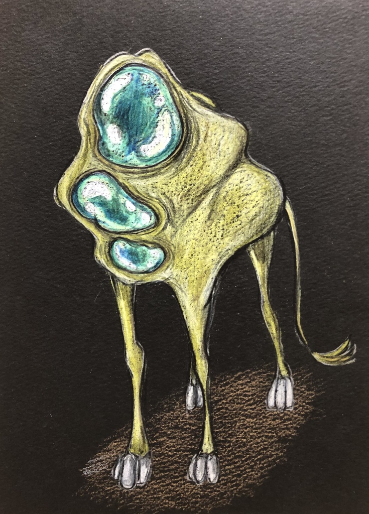 夢に出てきた生き物（ドローイング）