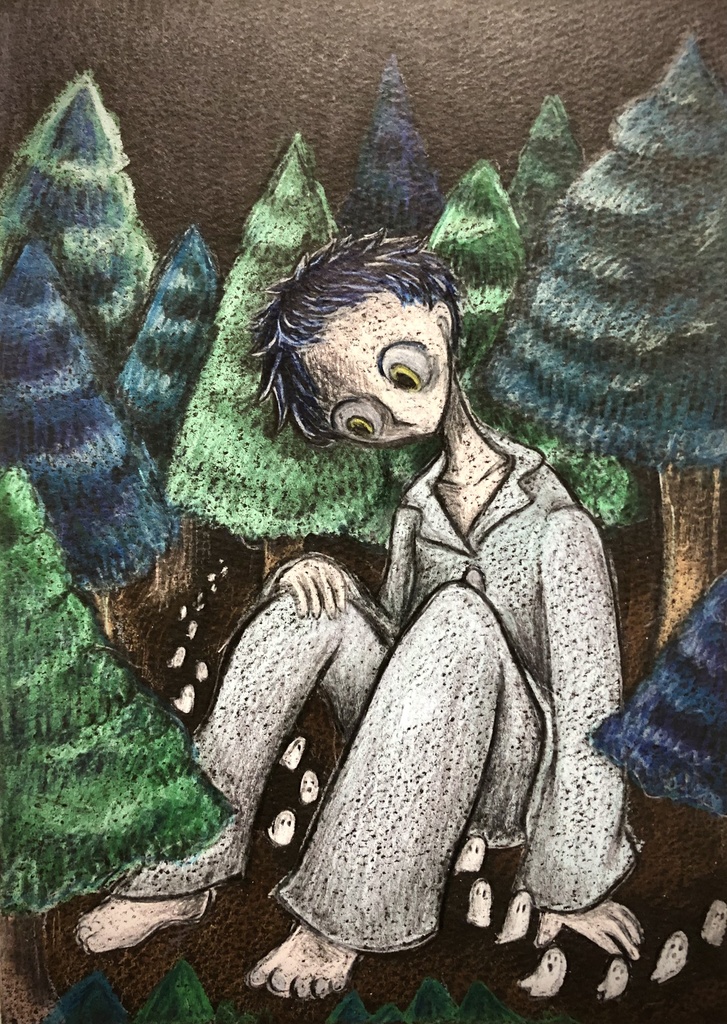 おばけトンネル（ドローイング）