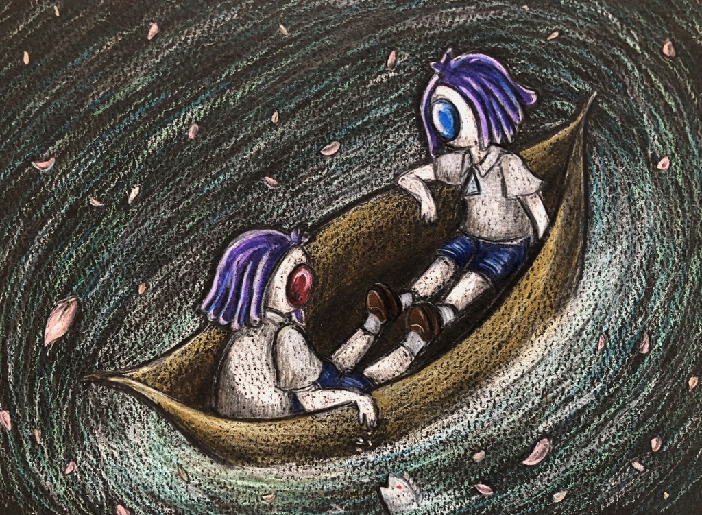 ドローイング「湖畔にて」