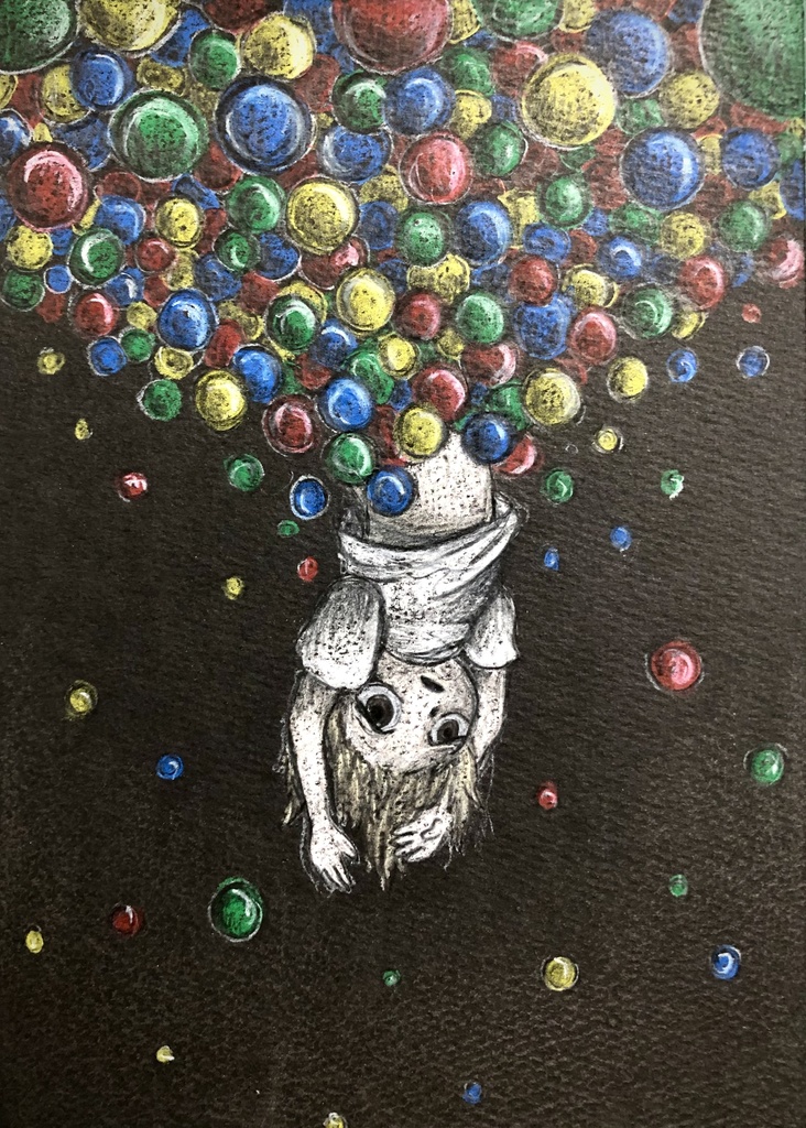 ドローイング「家に還る」