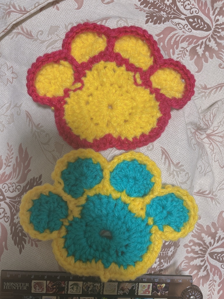 猫の肉球たわし M