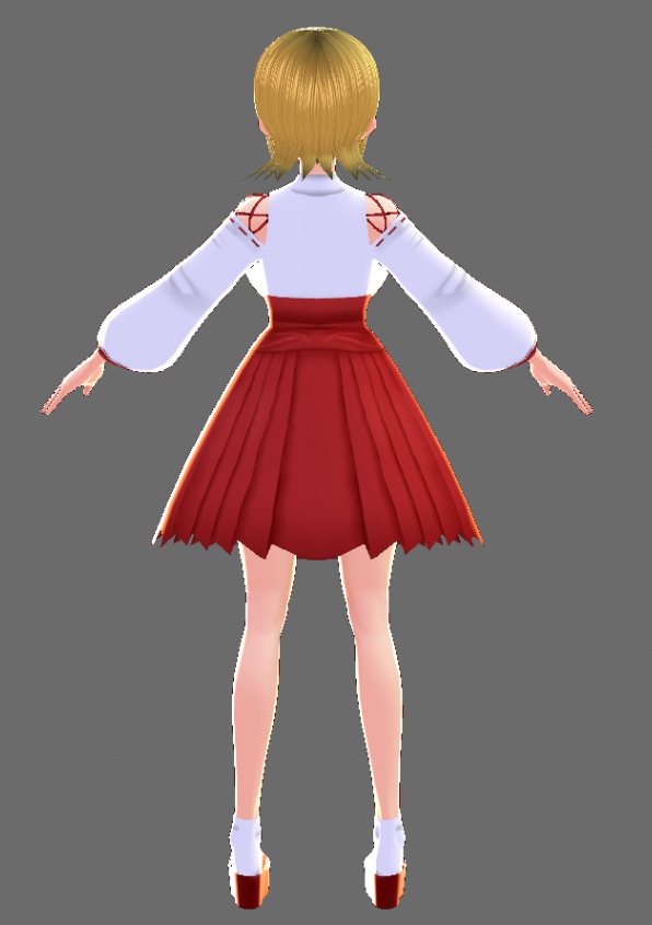 【VRoidβ】エセ巫女服セット v1