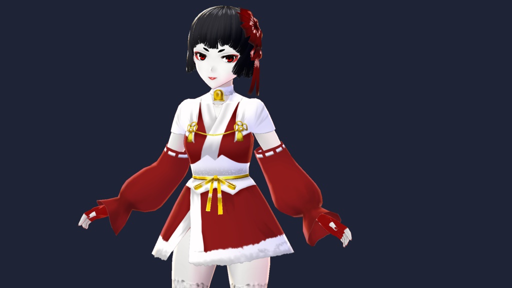 【VRoidβ】和パンククリスマスセット