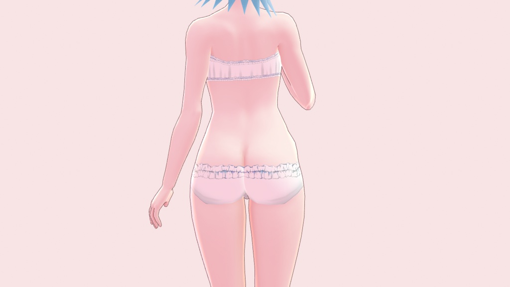 【VRoidβ】フリル下着【無料版・支援版あり】