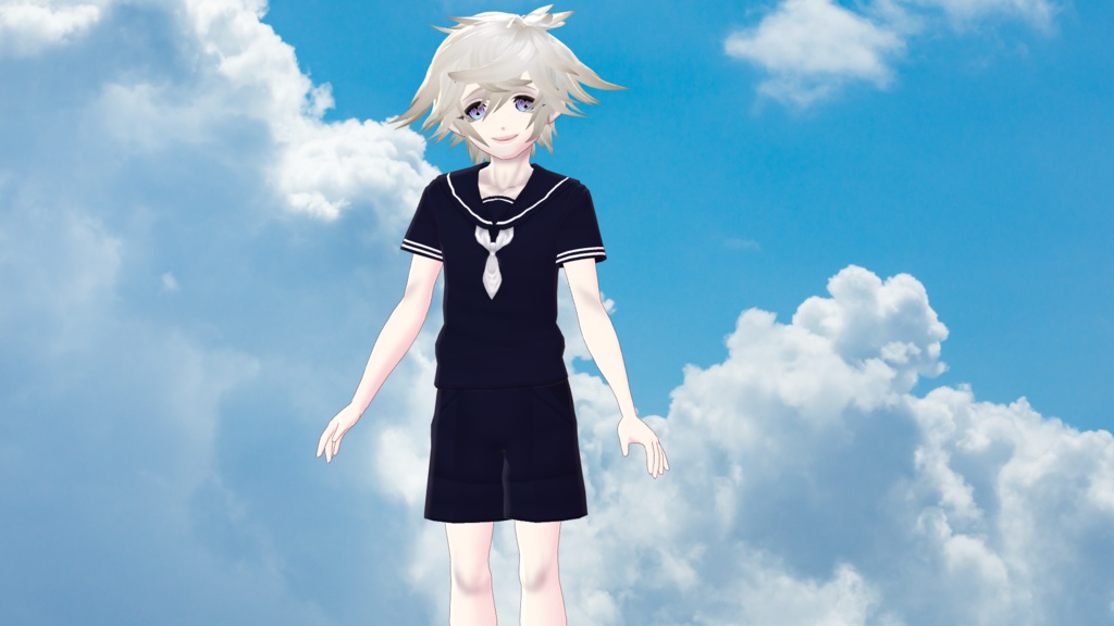 【VRoidβ】男性セーラー服【無償版・有償版有り】