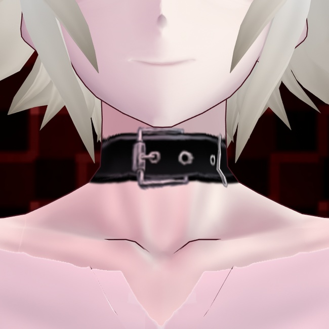 【VRoidβ】犬っぽいチョーカー2色【無償・有償版有り】