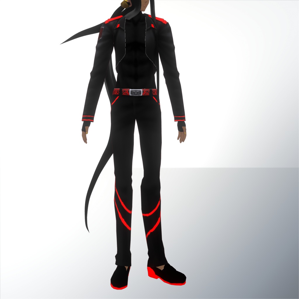 【VRoidβテクスチャ】サイバーパンクレザーセット