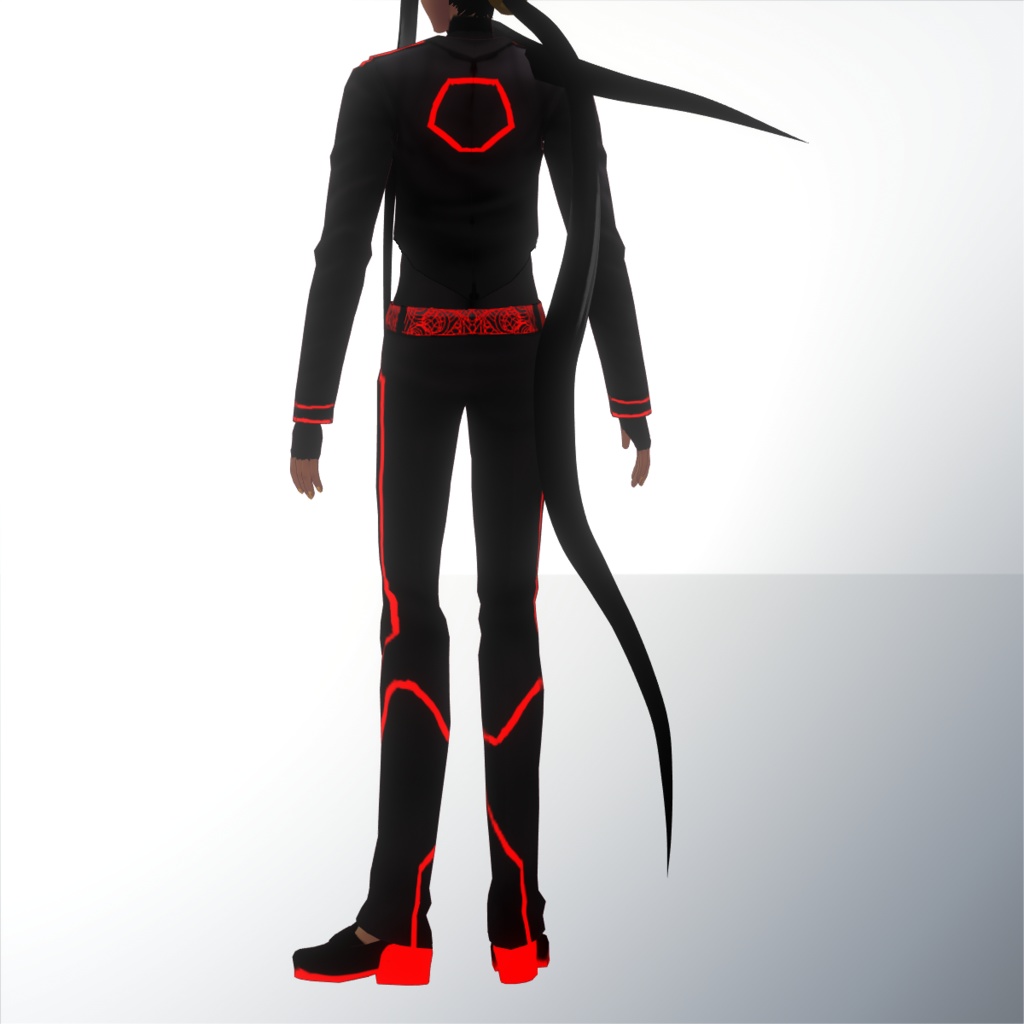 【VRoidβテクスチャ】サイバーパンクレザーセット