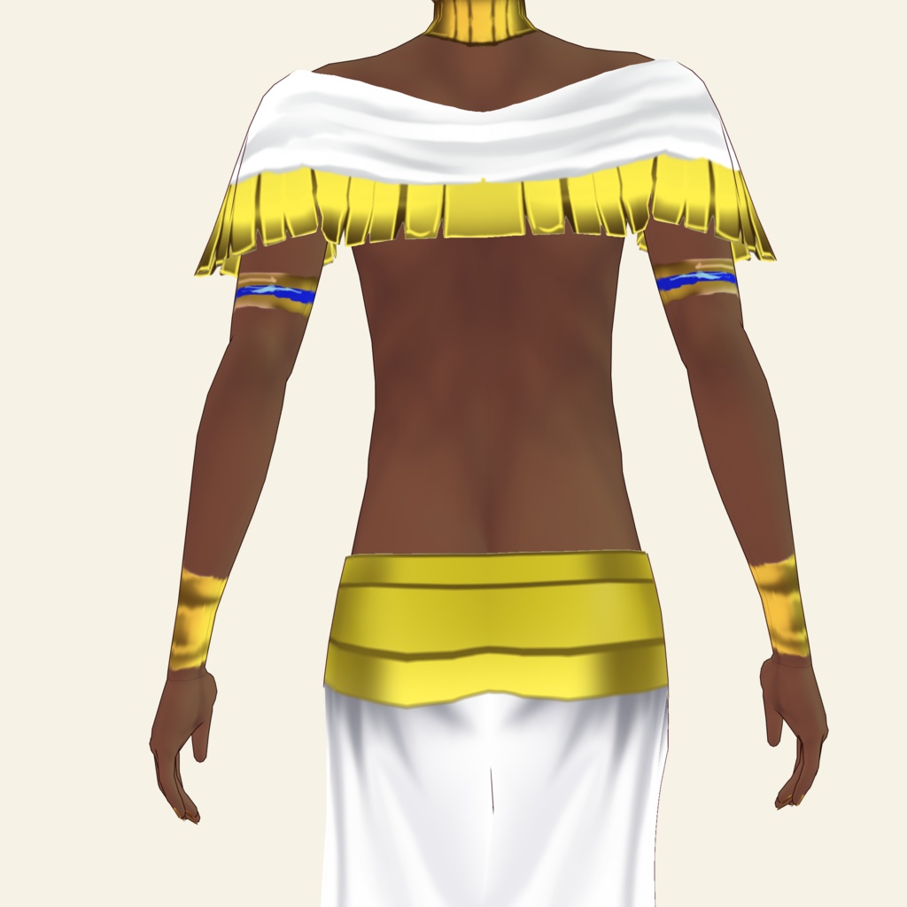 【VRoidβ男性テクスチャ】熱砂の風衣装【無料・支援版有り】