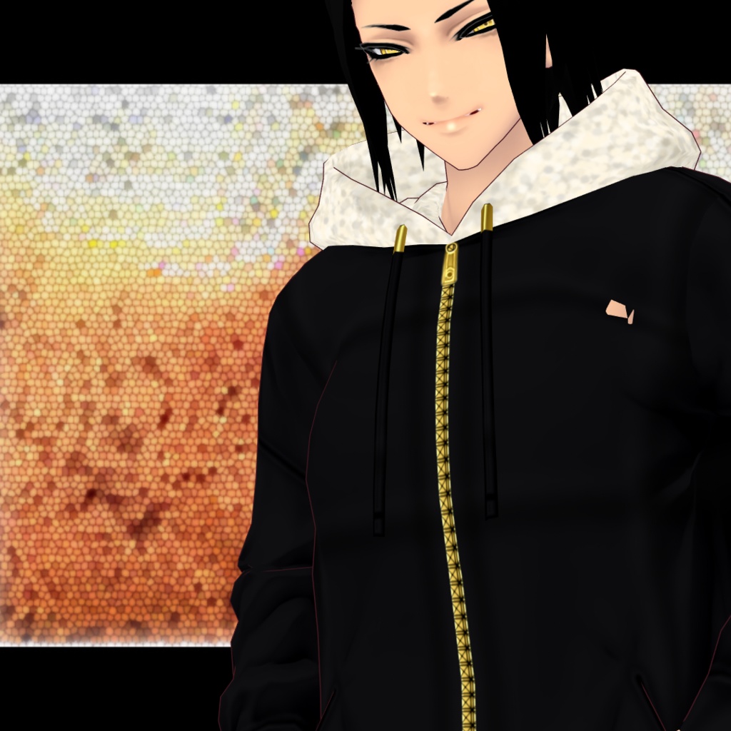 【VRoidβカラバリ有り】モッズコート【支援版あり】